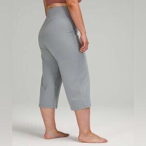 Lululemon Align Wide Leg Super-High-Rise Crop *23" | Rhino Grey | Size 8